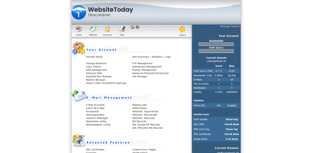 DirectAdmin - Hero - Websitetoday